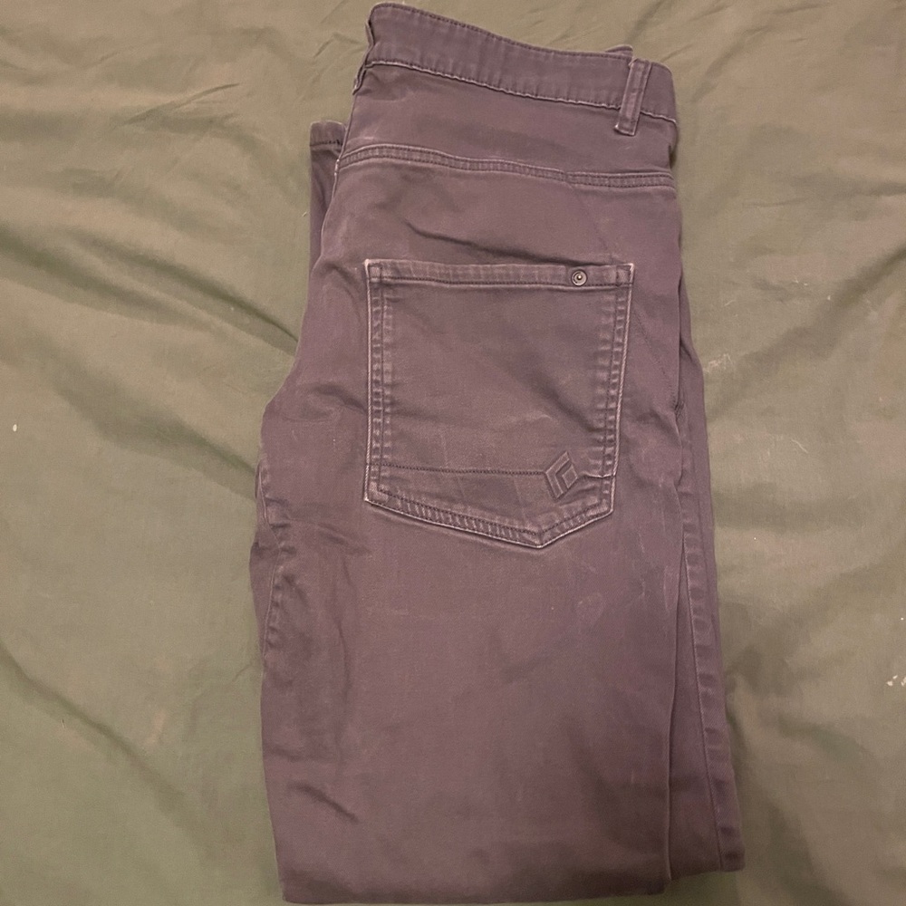 Black diamond gray denim pants size 34